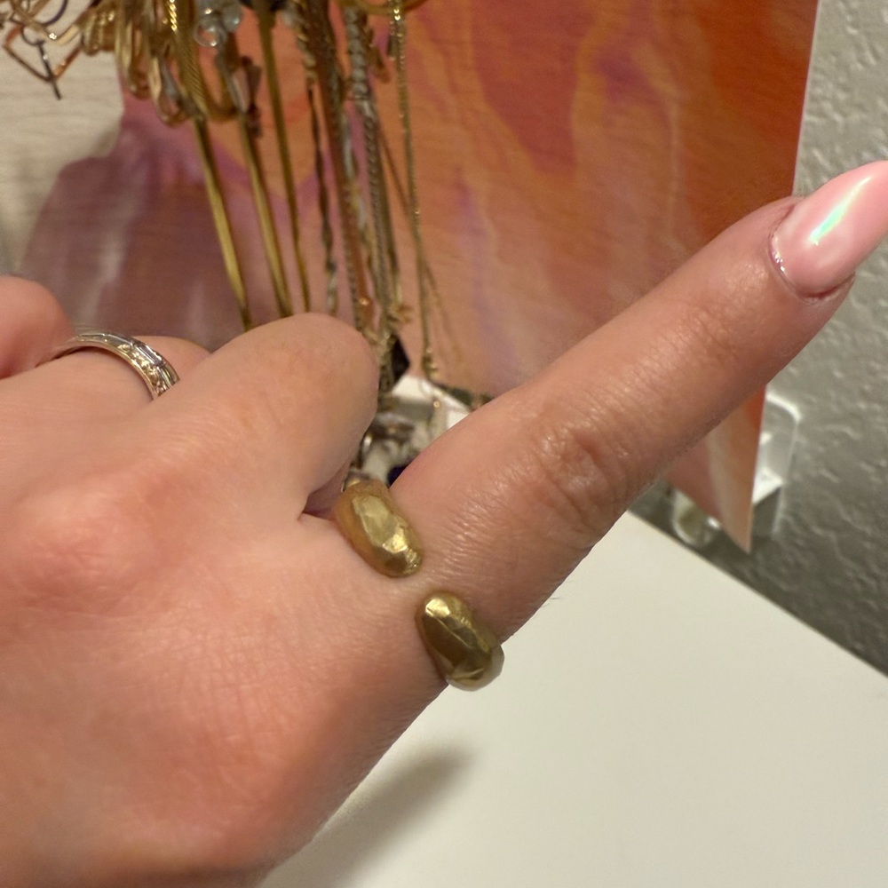 Yellow Brass organic ring